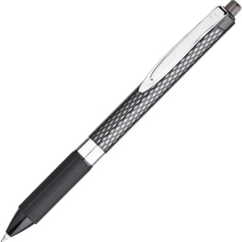 

Medium Point Gel Pens Medium Pen Point - 0.7 mm Pen Point Size - Black Gel-based Ink - Carbon Fiber Barrel