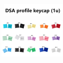 1u DSA Keycap for Mechanical Keyboard PBT Keycaps Low Profile Plain Blank Key Cap Multi Colors