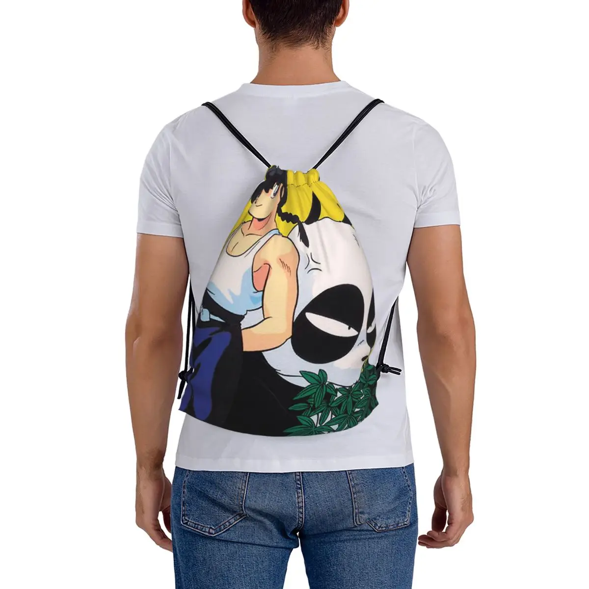 

Ranma ｩ Saotome Pig Girls Backpacks Fashion Drawstring Bundle Pocket Shoes Bag Book Bags for Man Woman Students