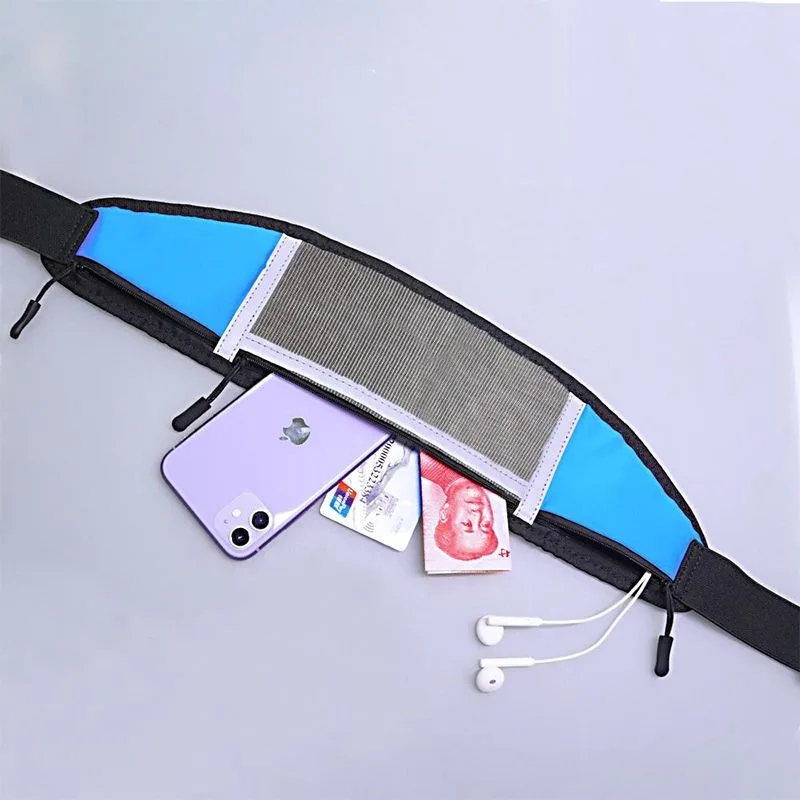 حقيبة خصر LED للجري والرياضات الليلية عاكسة تضيء حزمة كروس USB قابلة لإعادة الشحن ملونة متغيرة الخصر المتوهج في الهواء الطلق