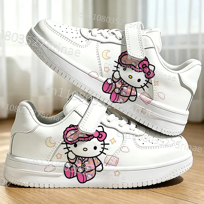 Gift for Him Cute Hello Kitty Non-Slip Girls Children Shoes Fashion Design Four Season Breathable Wear Resistant Wholesale Shoes