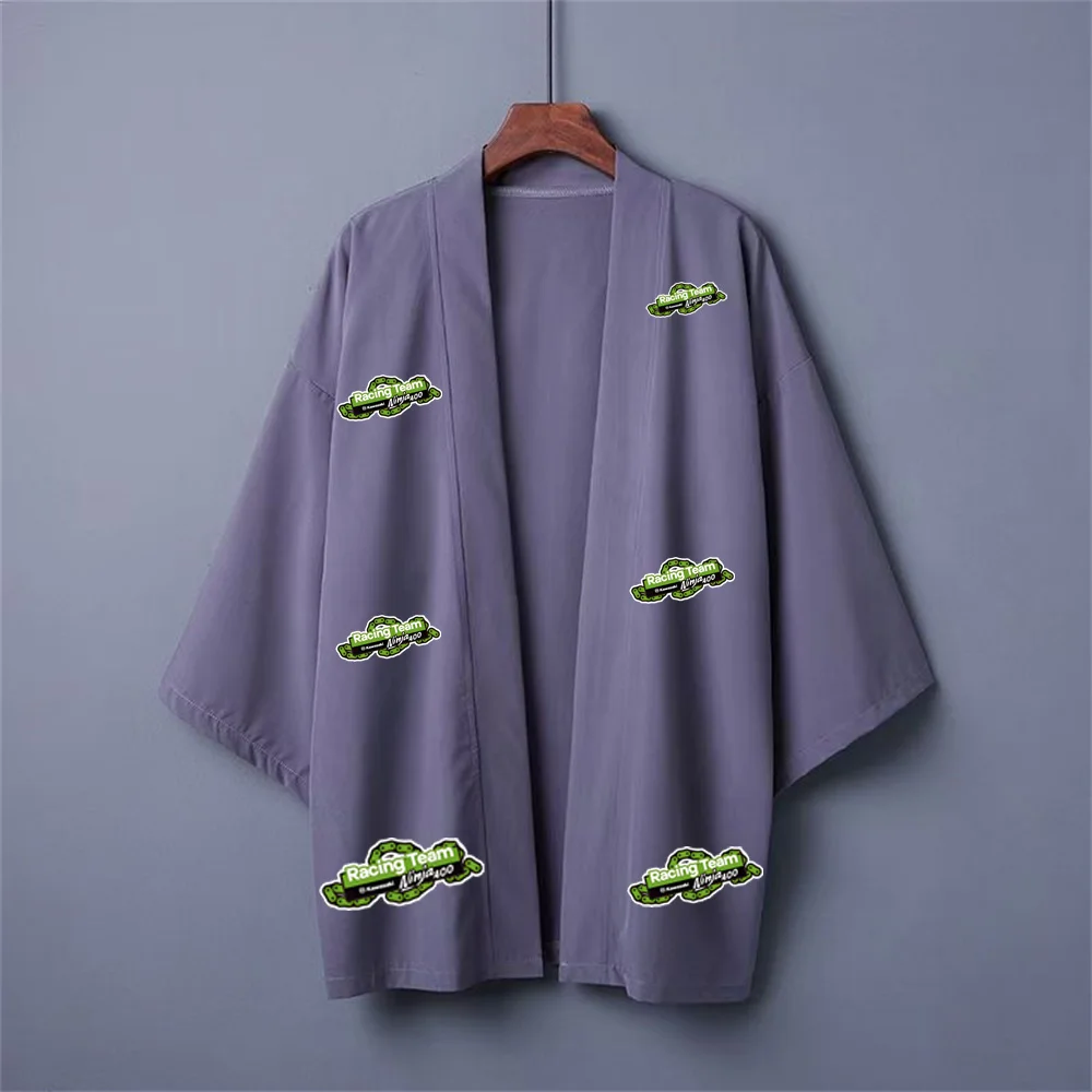 

2025 Kawasaki solid color kimono, Japanese style summer knitted shirt, sun protection clothing, casual and comfortable cardigan