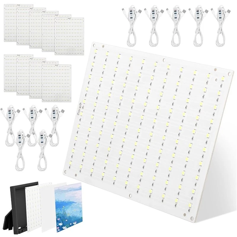 [NEW!X13A】 10 Pcs Lithophane LED Backlight Board Kit For A1/A1 Mini/P1/P2/X1/H2