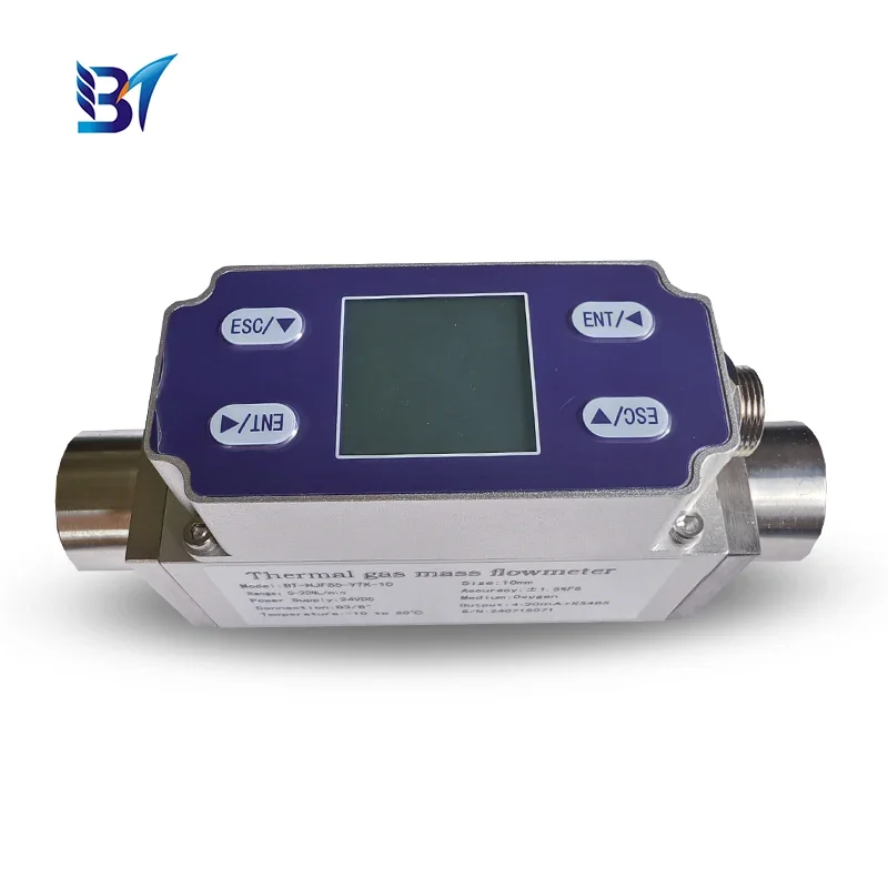 YyhcSmall Flow Co2 Argon Hydrogen Gas Flow Meter Micro Thermal Gas Mass Flow Meter