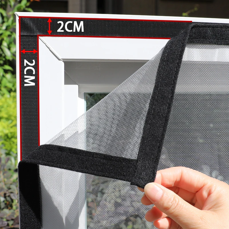 

100+！ Multi-Size Self-Adhesive Screen, Mosquito & Insect Proof, Dustproof & Breathable, Fits Doors & Windows, Easy to Clean