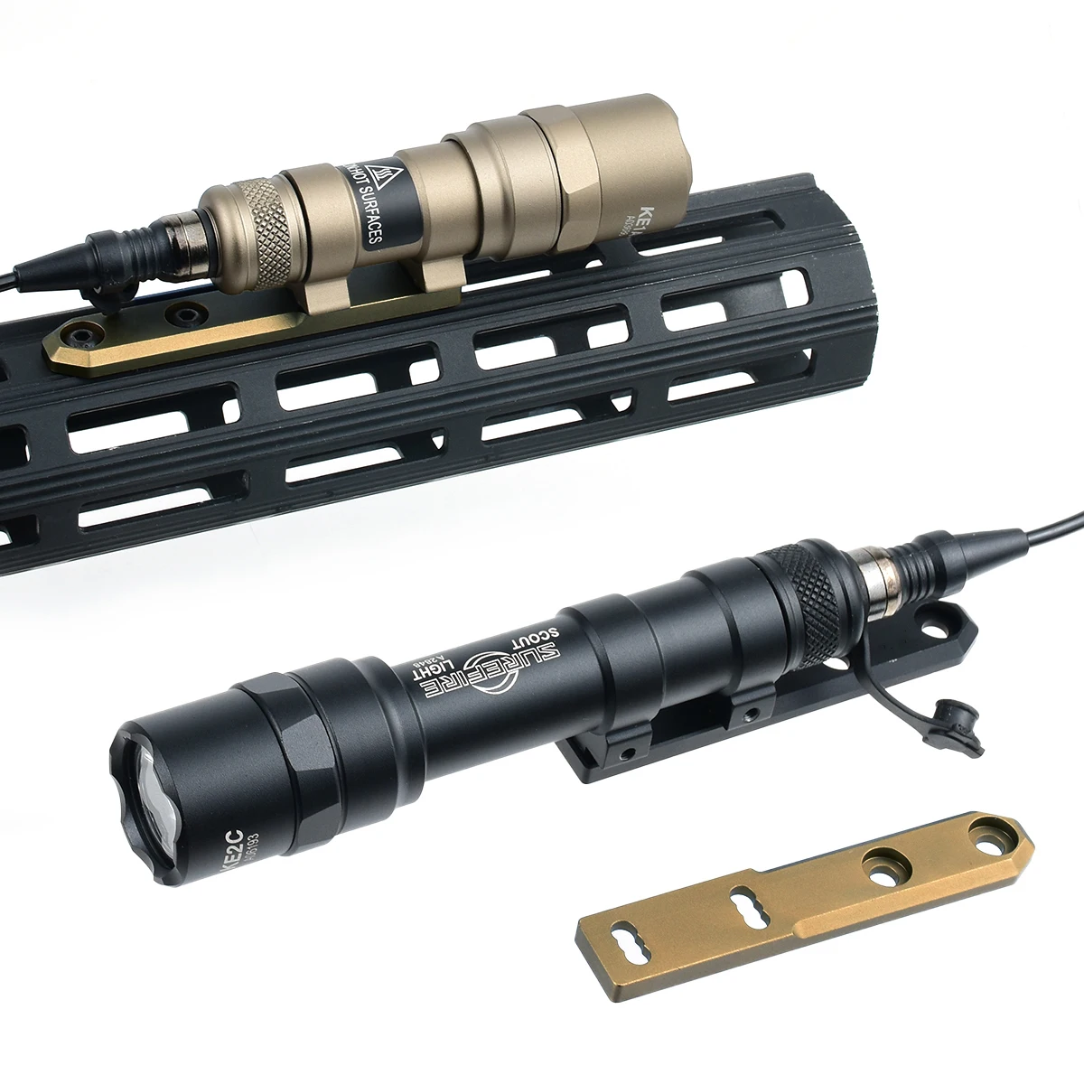 Surefire M600 M600U/M600B Powerful Flashlight with Switch Fit 20mm Rail ML-K Keymod for AR15 SF M600C M300 Scout LED Light Torch