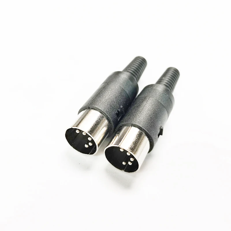 

NCHTEK DIN 5Pin 5-Pin Male Plug Connector with Plastic Handle / 2PCS