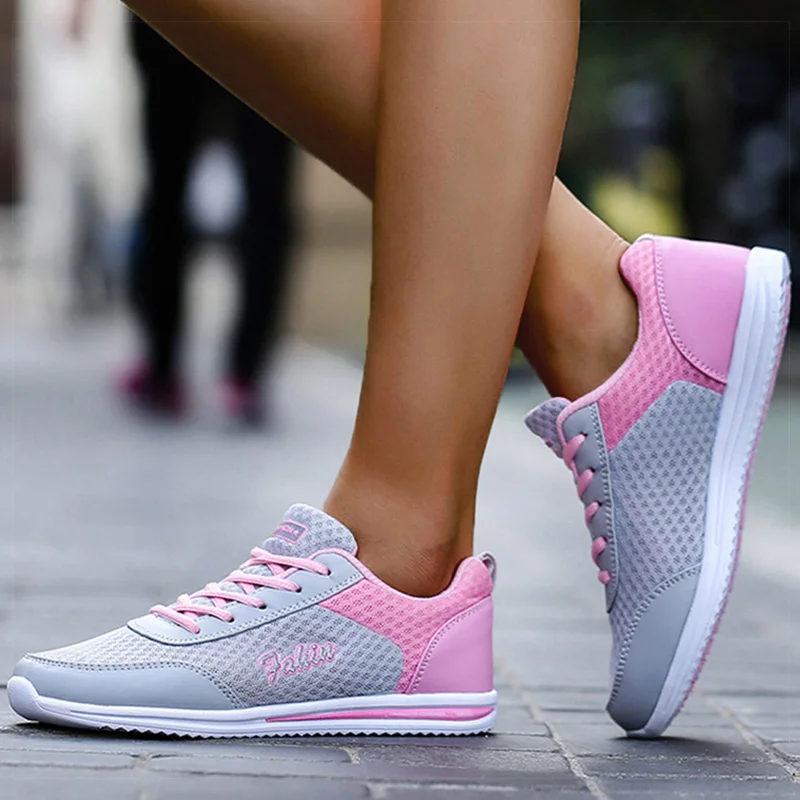 Zapatillas deportivas ligeras para mujer, zapatos informales de tenis, calzado atlético, 2024