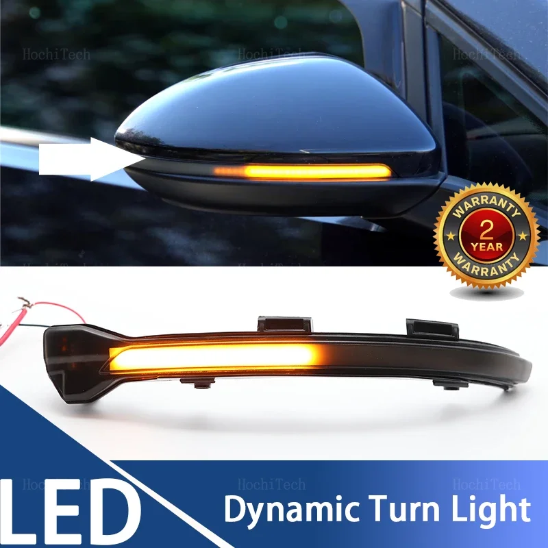 2pcs Car Side Mirror Blinker Indicator Lamp LED Dynamic Turn Signal Light for VW Golf 7 GTI R GTE GTD MK7 7.5 Touran Jetta MK7