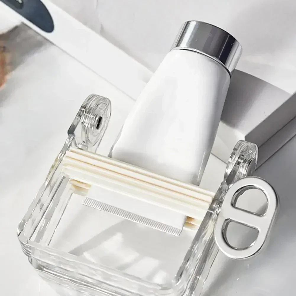 ที่บีบยาสีฟันสำหรับคนขี้เกียจบีบยาสีฟันชุดอุปกรณ์ห้องน้ำที่บีบสีย้อมผมสีเครื่องสำอาง