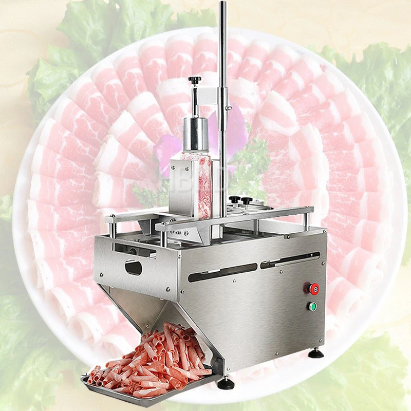 Industrial Pork, Beef, And Bacon Cutting Machines Commercial Stainless Steel Roll Cutting Machines