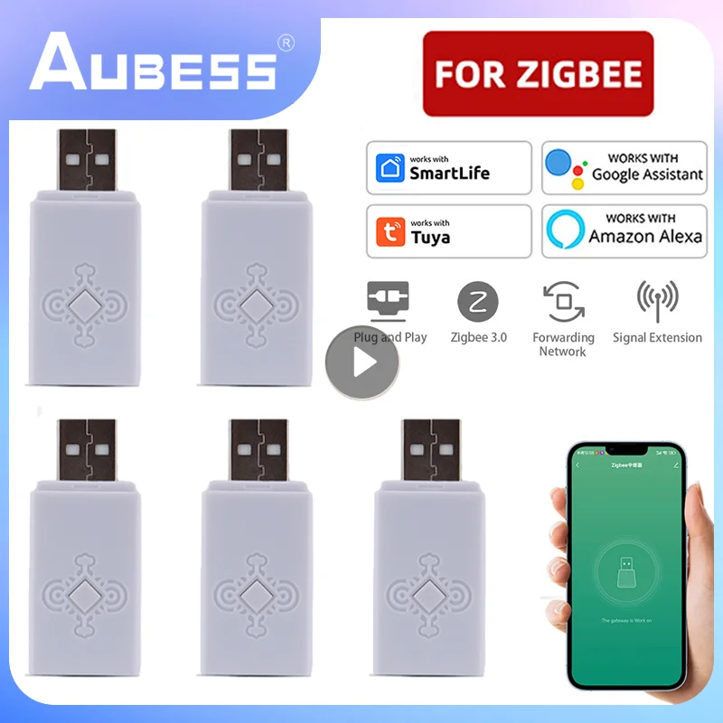 

Tuya ZigBee Signal Repeater USB Signal Amplifier Extender ZigBee Gateway Smart Home Devices Smart Automation For Smart Life
