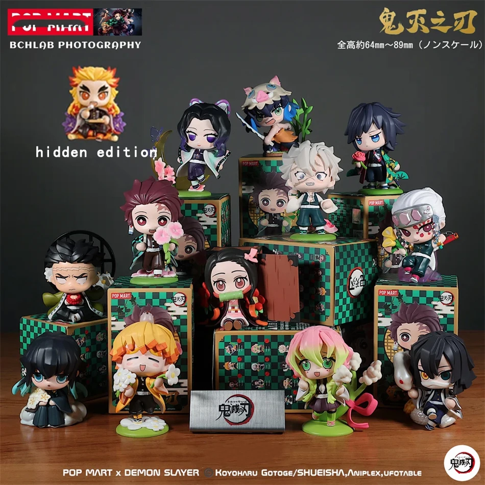 Demon Slayer Tanjiro Kamado Nezuko - Statuetta Anime Cartoon in Scatola a Sorpresa, Modello Creativo Personalizzato, Ornamento, Idea Regalo