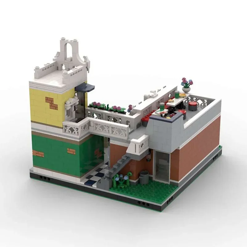 1813pcs MOC Restaurant Pet Store Modulared Model Building Blocks Festival Gift Construction Toys Assemble DIY Brick Birthday