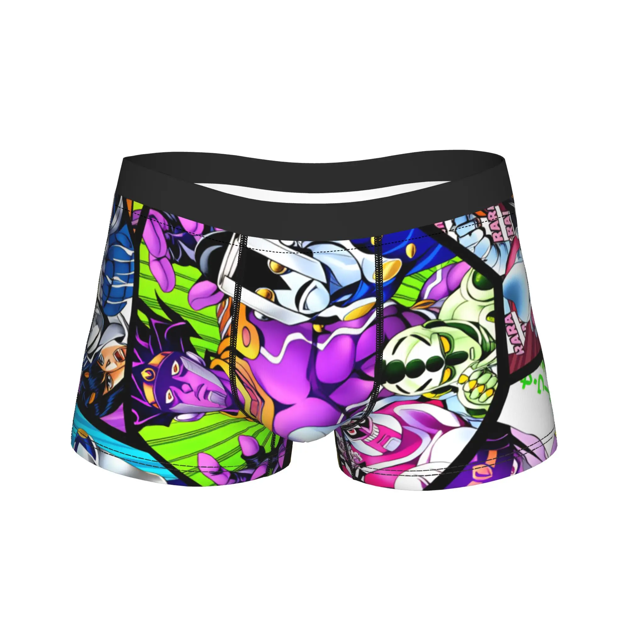 

JoJos Bizarre Adventure Underwear Male Shorts Briefs Soft Trend Boxer Shorts Quality Print Oversize Underpants