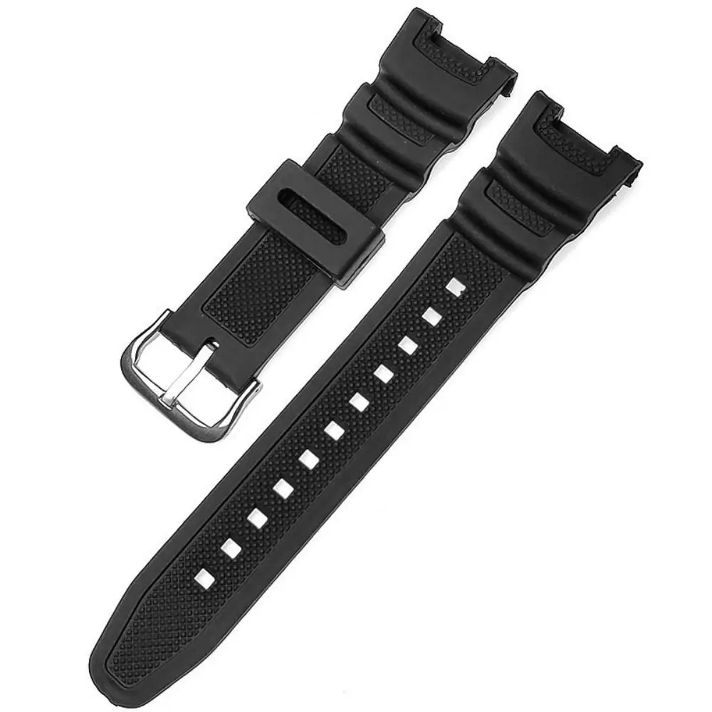 Sports Silicone Strap Pin Buckle Men Women Silicone Watch WristBand Soft Watchband for C-asio G shock SGW100 Watch Accessories