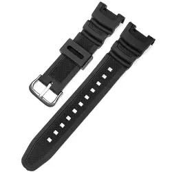 Sports Silicone Strap Pin Buckle Men Women Silicone Watch WristBand Soft Watchband for C-asio G shock SGW100 Watch Accessories