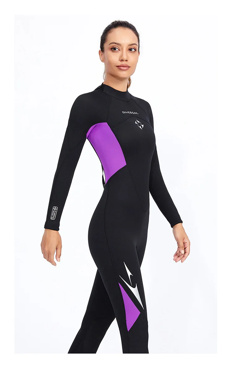 3Xl Plus Size Wetsuit Women 3mm Full Stretch Scuba Diving Neoprene Surf Jump Suit Wet 