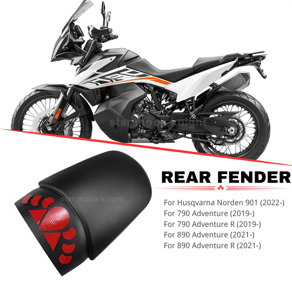 

For Husqvarna Norden 901 790 Adventure R 890 Adventure R Motorcycle Rear Fender Extender Mudguard Hugger Extension Splash Guard