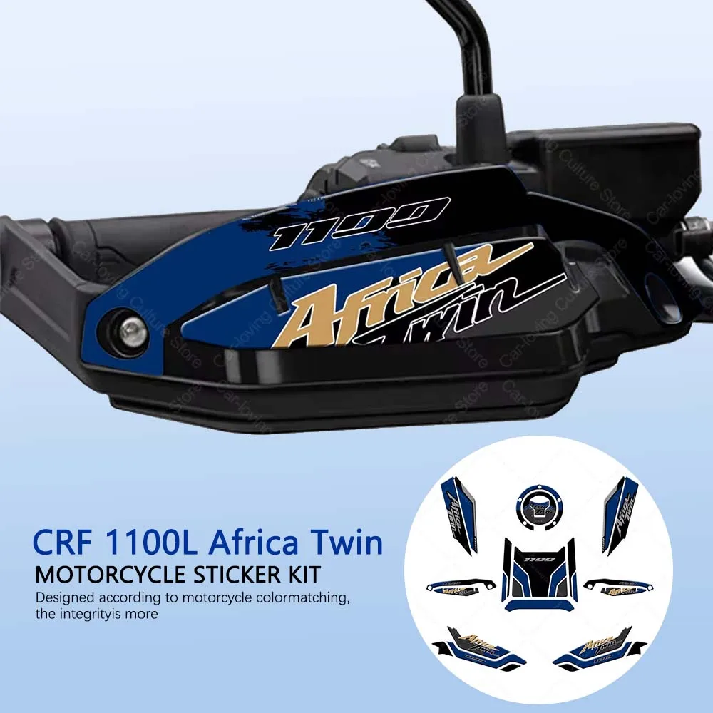 

New Motorcycle Accessories Waterproof Anti Scratch Moto Protective Sticker Kit 3D Epoxy Resin Sticker for CRF 1100L Africa Twin
