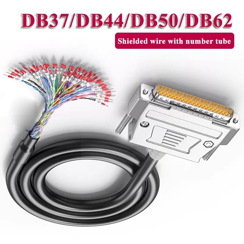 

Кабель-разъем Shield DB44 DB62 I/O Line с пронумерованными трубчатыми разъемами DB37 DB44 DB50 DB62, провод HDB44, 37/44/50/62-контактный соединительный кабель