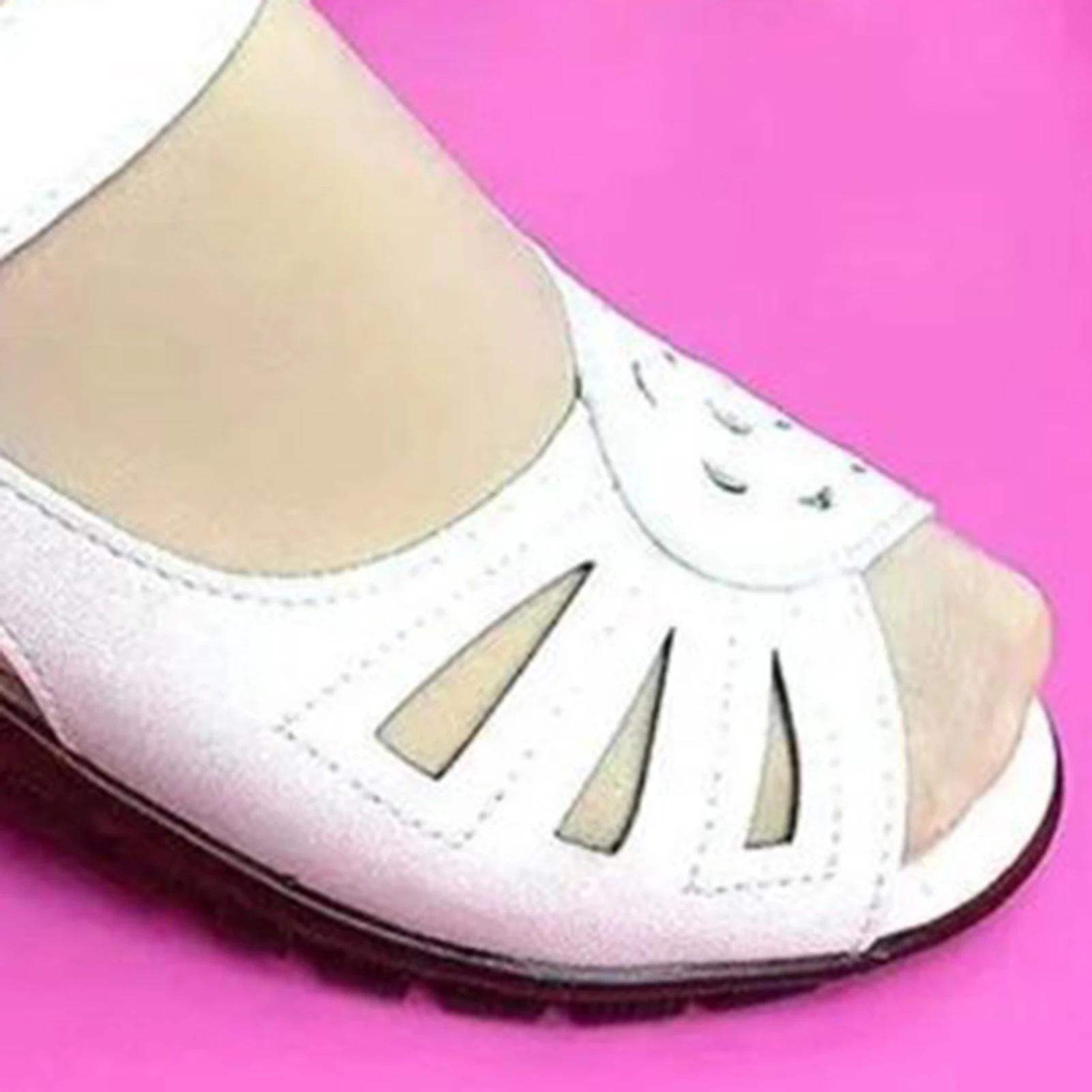 Elderly Flat  Sandals with Sticker Non Slipped and Wear Resistant Sandals Suitable for Going Beach Side Wear
