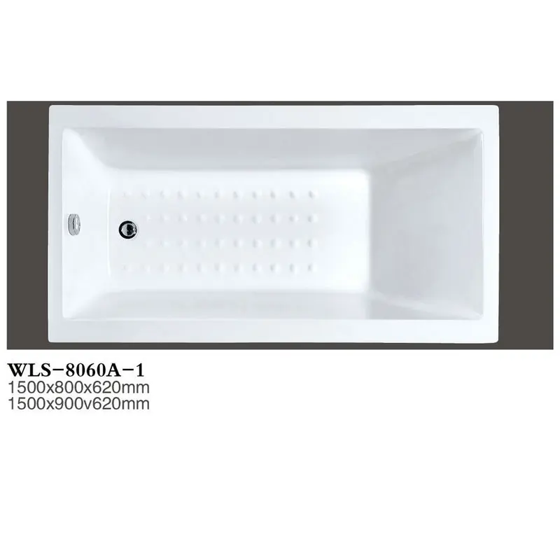 

Foshan Directly From The Manufacturer Acrylic Modern Independent Bathtub Hotel Home Simple Adult Bath Tank 8060A-1