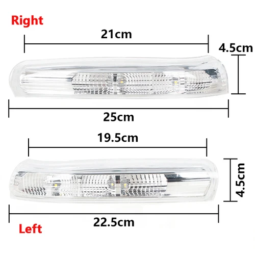 Imagen 2 del producto Luces LED intermitentes para espejo retrovisor de coche, intermitente, izquierda y derecha, para Chevrolet Captiva 2007, 2008, 2009, 2010, 2011, 2012, 2013, 2016