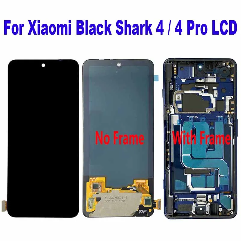 For Xiaomi Black Shark 4 Pro KSR-A0 LCD Display Touch Screen Digitizer Assembly For Xiaomi Black Shark 4 PRS-H0 PRS-A0