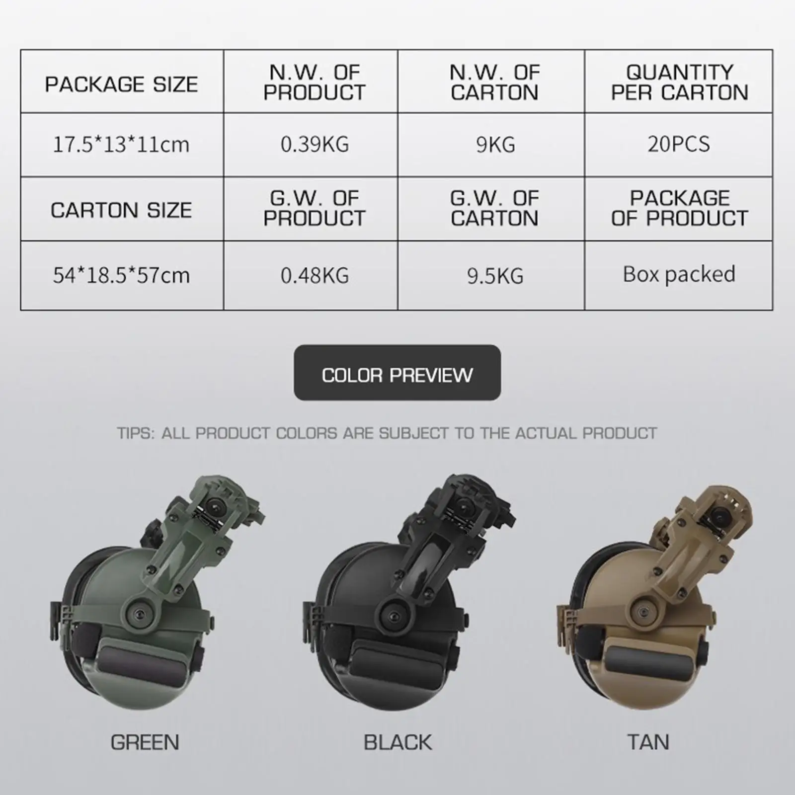 

Helmet Headset with Mic Comfortable Earmuffs for Talkie Communication