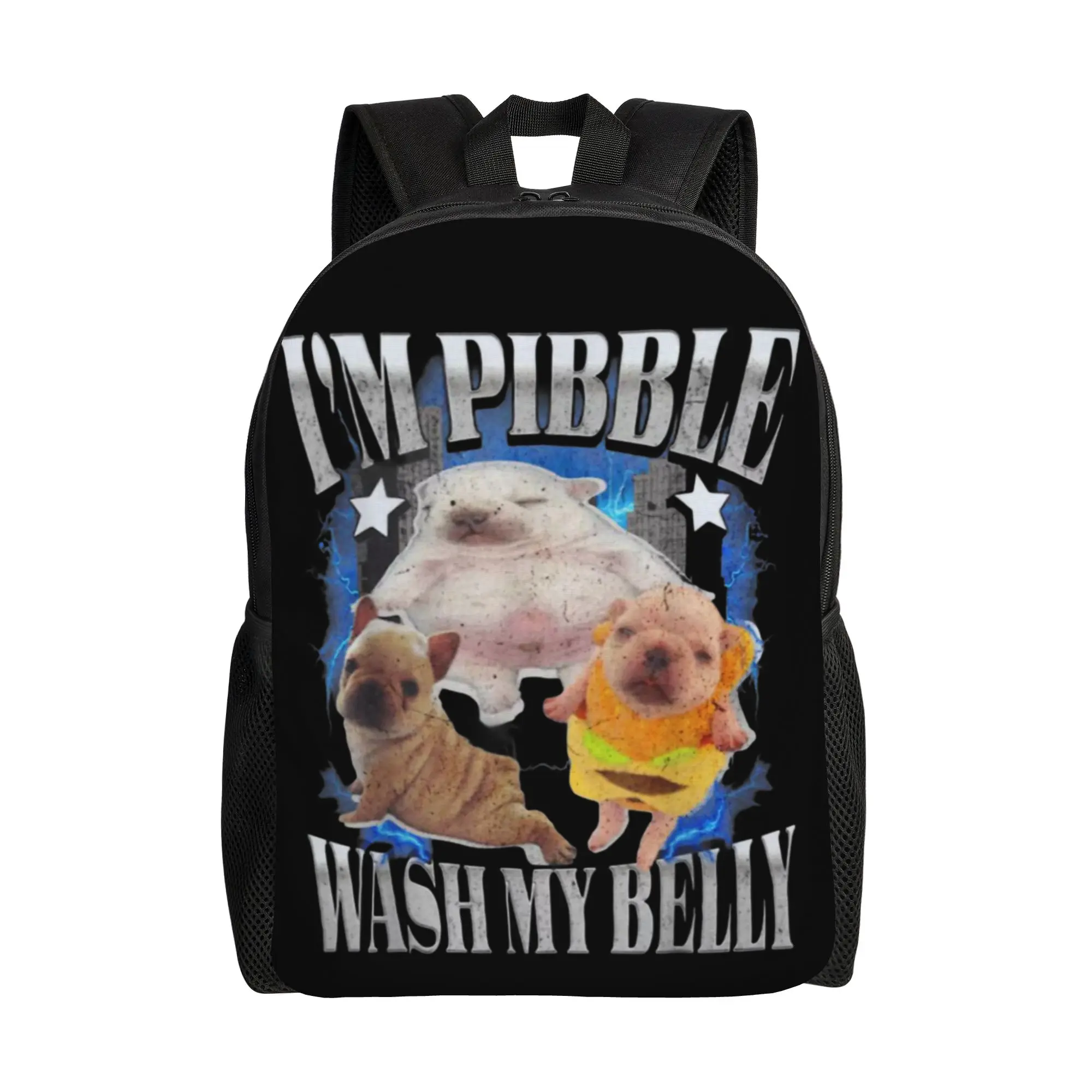 

Рюкзак I am Pibble Dog Puppy Wash Clean My Belly Funny Meme11 для подростков и студентов, дышащий, для старшей школы