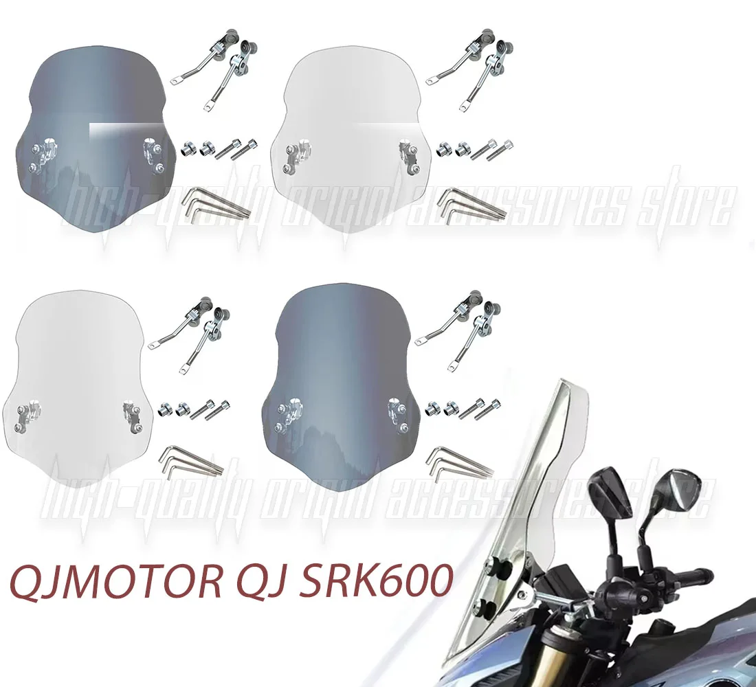 New Windshield QJMOTOR QJ SRK600 Accessories Windshield Sports Windshield Wind Deflector Suitable for MOTOR QJ 600SRK SRK 600