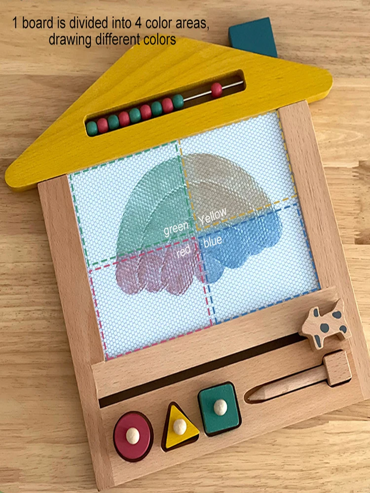 Magnetic DIY Drawing Board Montessori Educational Learning Painting Toys For Kid Boys and Girls Early education