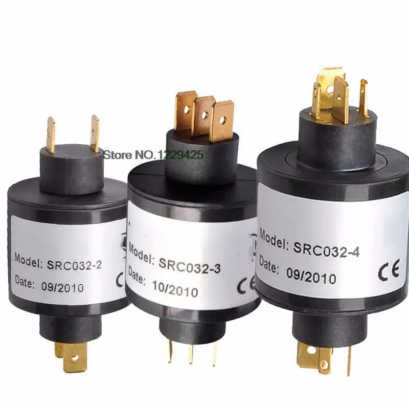 SRC032 Current Slipring 2P14A 2P 2A Slip Ring Rotary Connector Conductive Slip Ring Instead of  Mercury Slip Ring