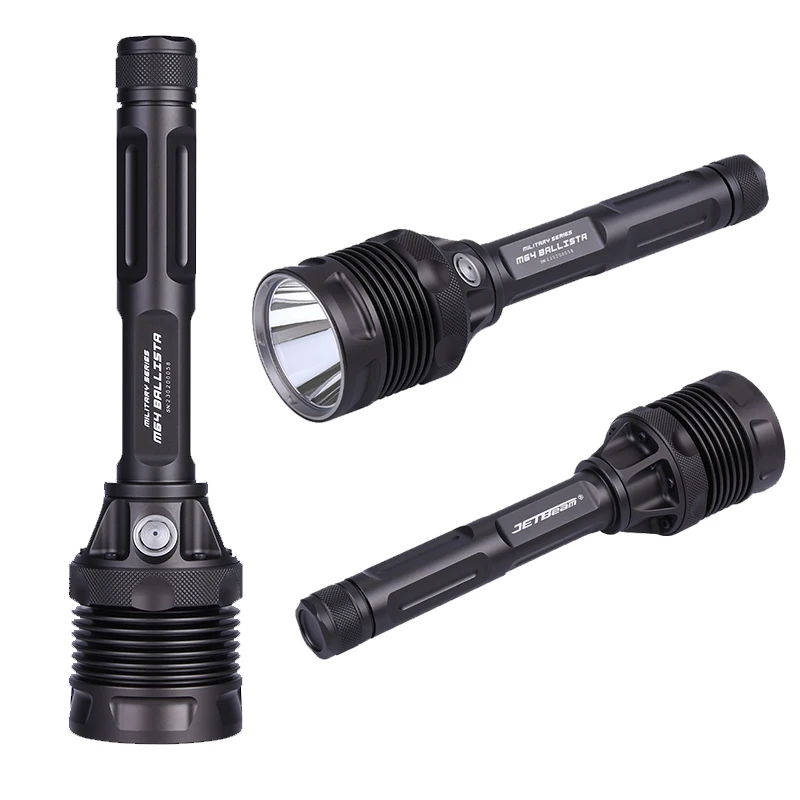 Jetbeam M64 6800 Lumens Ultra Long Range LED Flashlight 1200m Outdoor Adventure Flashlights Big Torch