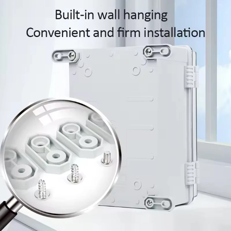 صندوق توزيع بلاستيكي مقاوم للماء، صندوق مراقبة خارجي، صندوق تحكم داخلي شفاف، صندوق كهربائي هندسي #6