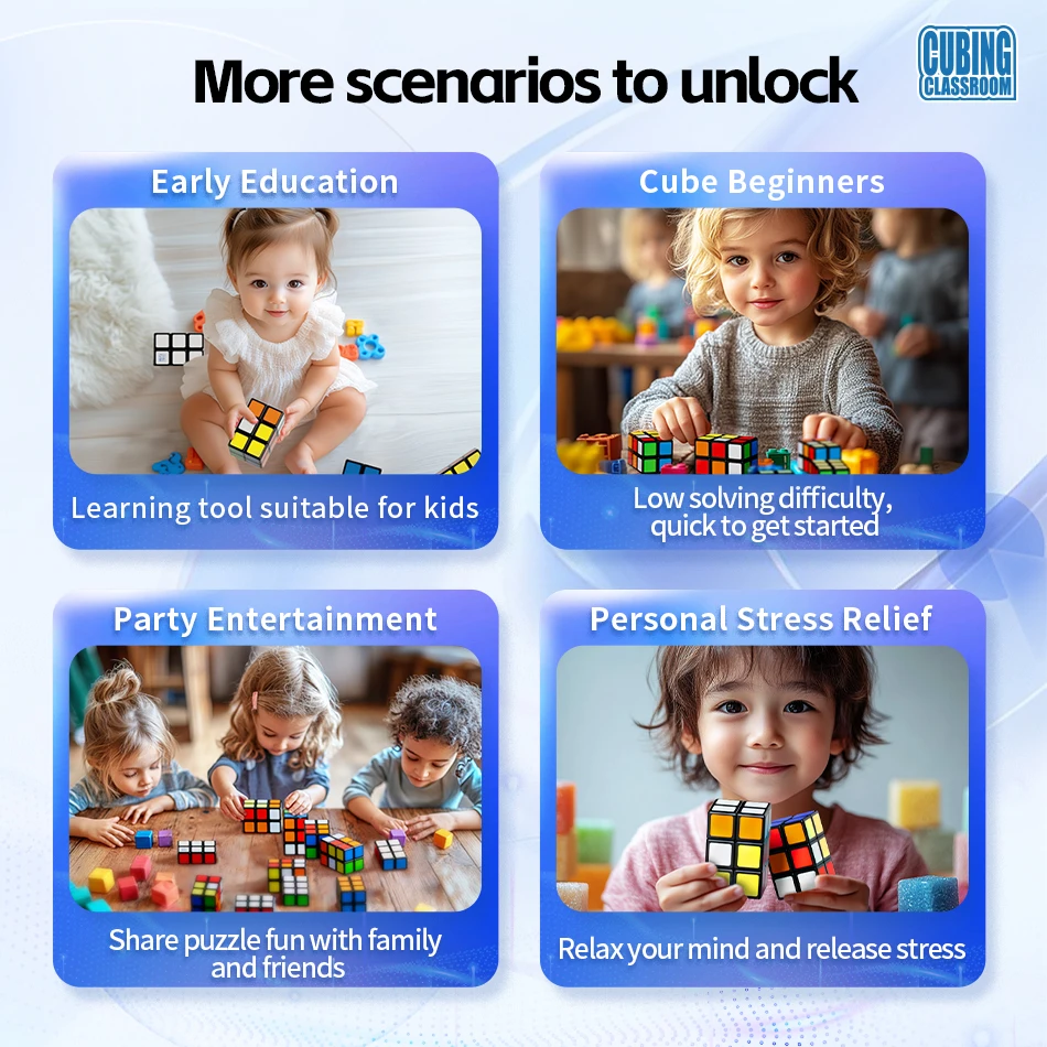 MOYU سرعة مكعب 1x2x3 2x2x3 الأسود المكعب السحري لغز مكعبات الألغاز المهنية Magic123 223 مربع مكافحة stre