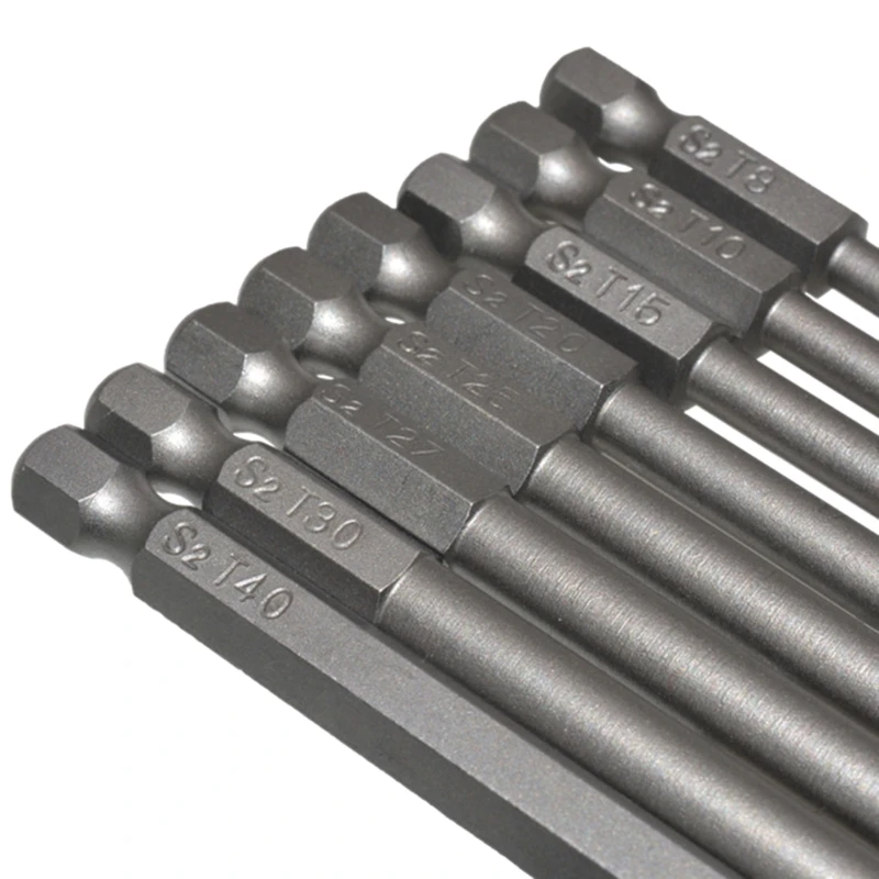 W2E3 Magnetbohrer-Set, 1/4 Sechskantgriff, Schraubendreher-Bits, 7,9 Zoll Torx-Bits