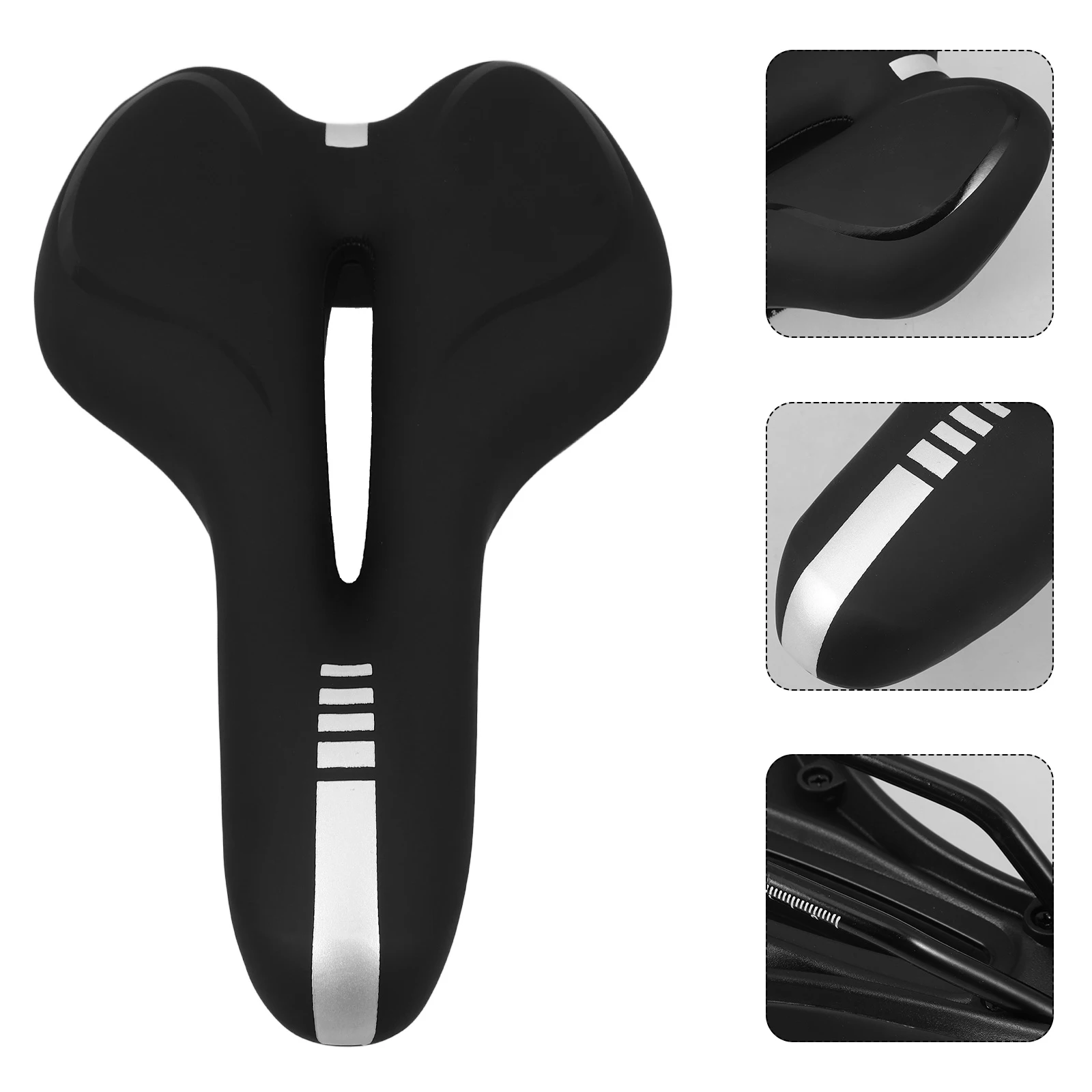 Bike Saddle Pad Shockproof Comfortable Seat Cushion Cycling Sports Wide Rear Ergonomic Design Road Mountain Racing