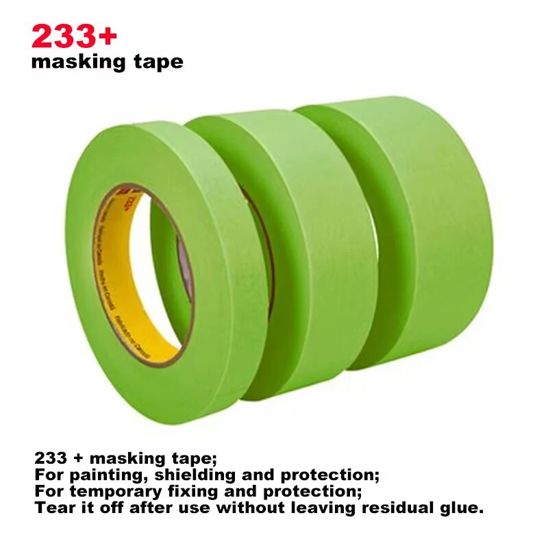 

233+ Scotch Performance Green Masking Tape Automobile Decoration Spray Paint Cover Temporary Protective 12mm/36mm/48mm*55 1 Roll