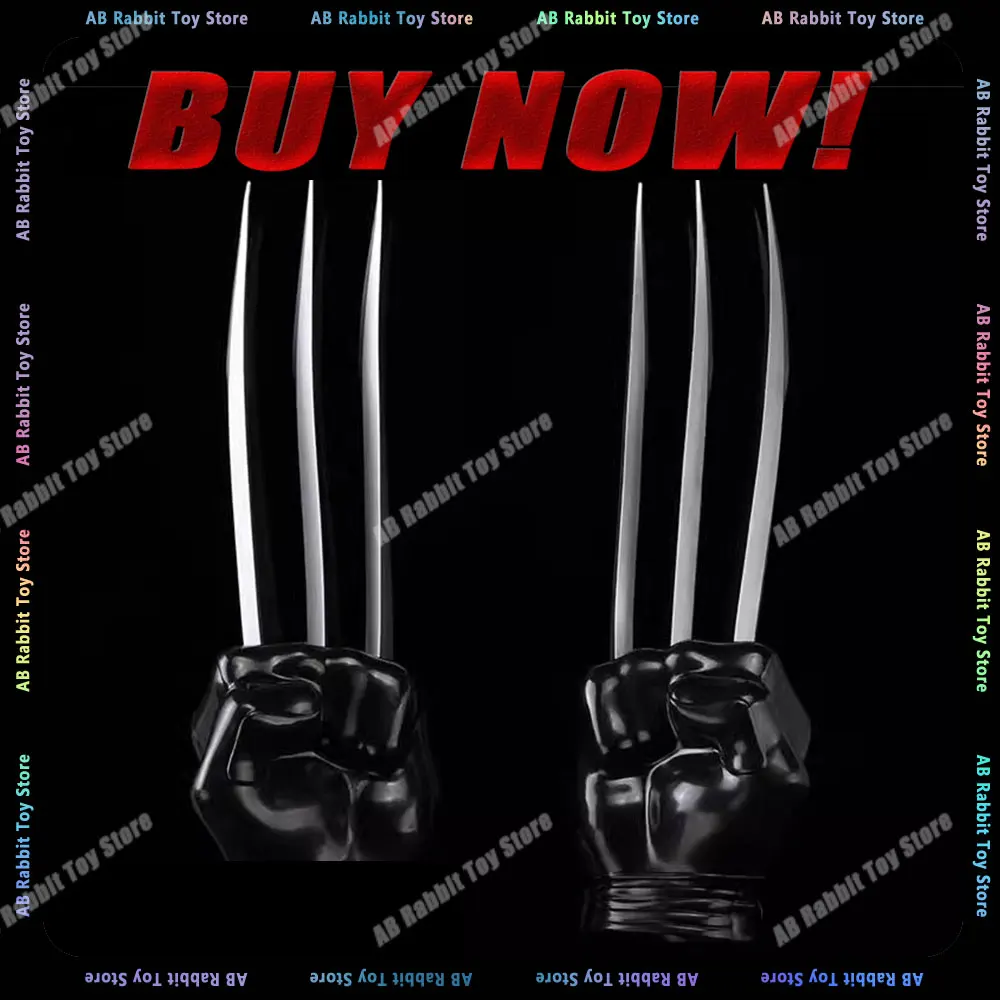 Anime Wearable Wolverine Wolf Claw Gloves Weapon Marvel X-Men Rubber Model Festival Cosplay Prop Children Toys Birthday Gifts