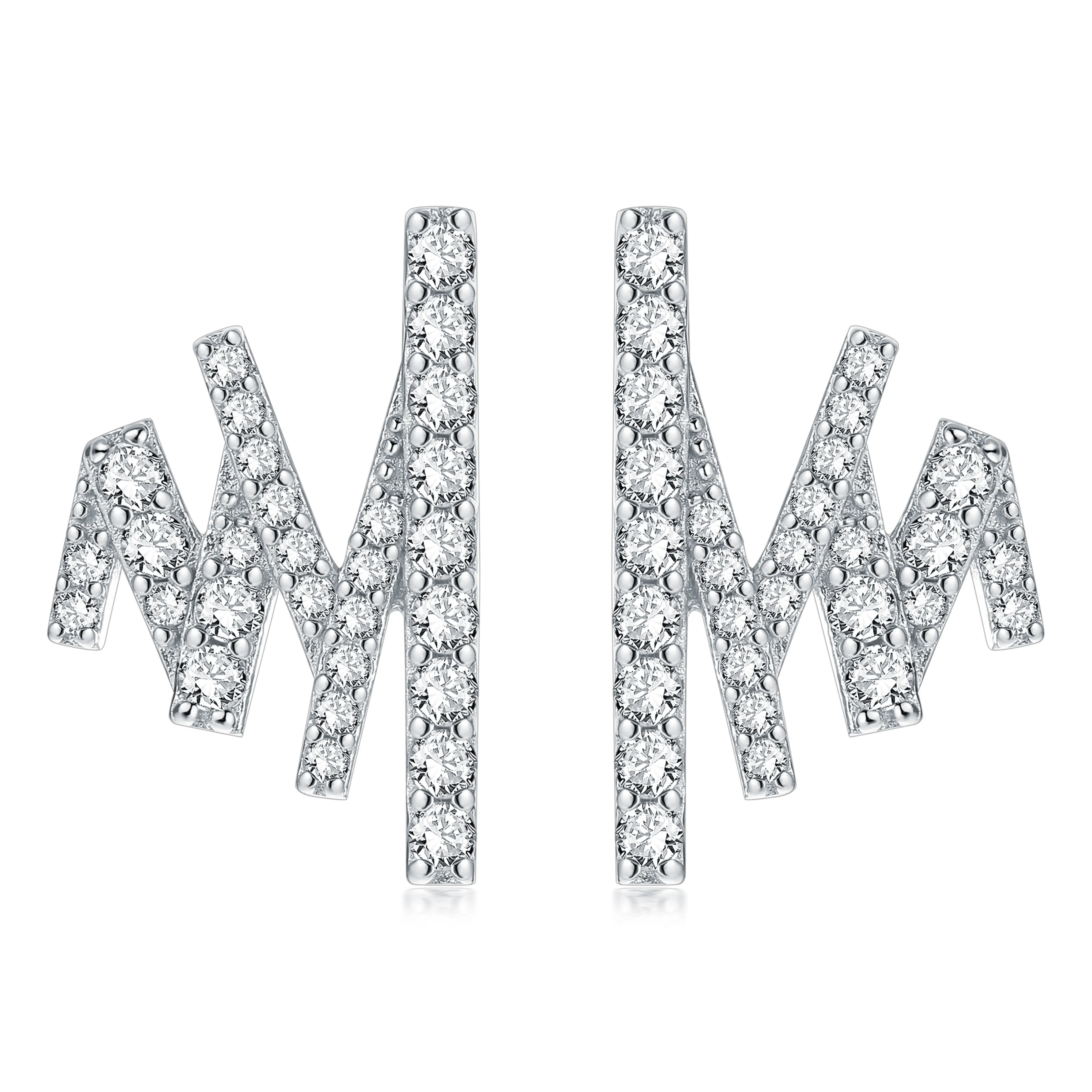 

Fashion Hot Sale 925 Sterling Silver Jewelry Stud Earrings Cute Simple Style Earring