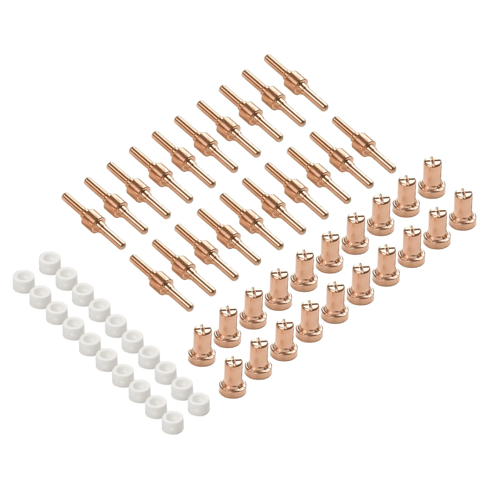 

Reliable Performance 60Pcs Plasma Cutter Nozzle Tips Consumables for LG40 PT31 Torch CUT40 CUT50, Copper Tips and Electrodes