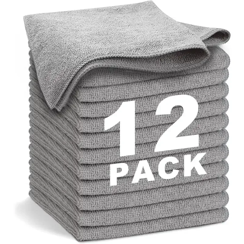 Gray Microfiber Cleaning Cloth 13