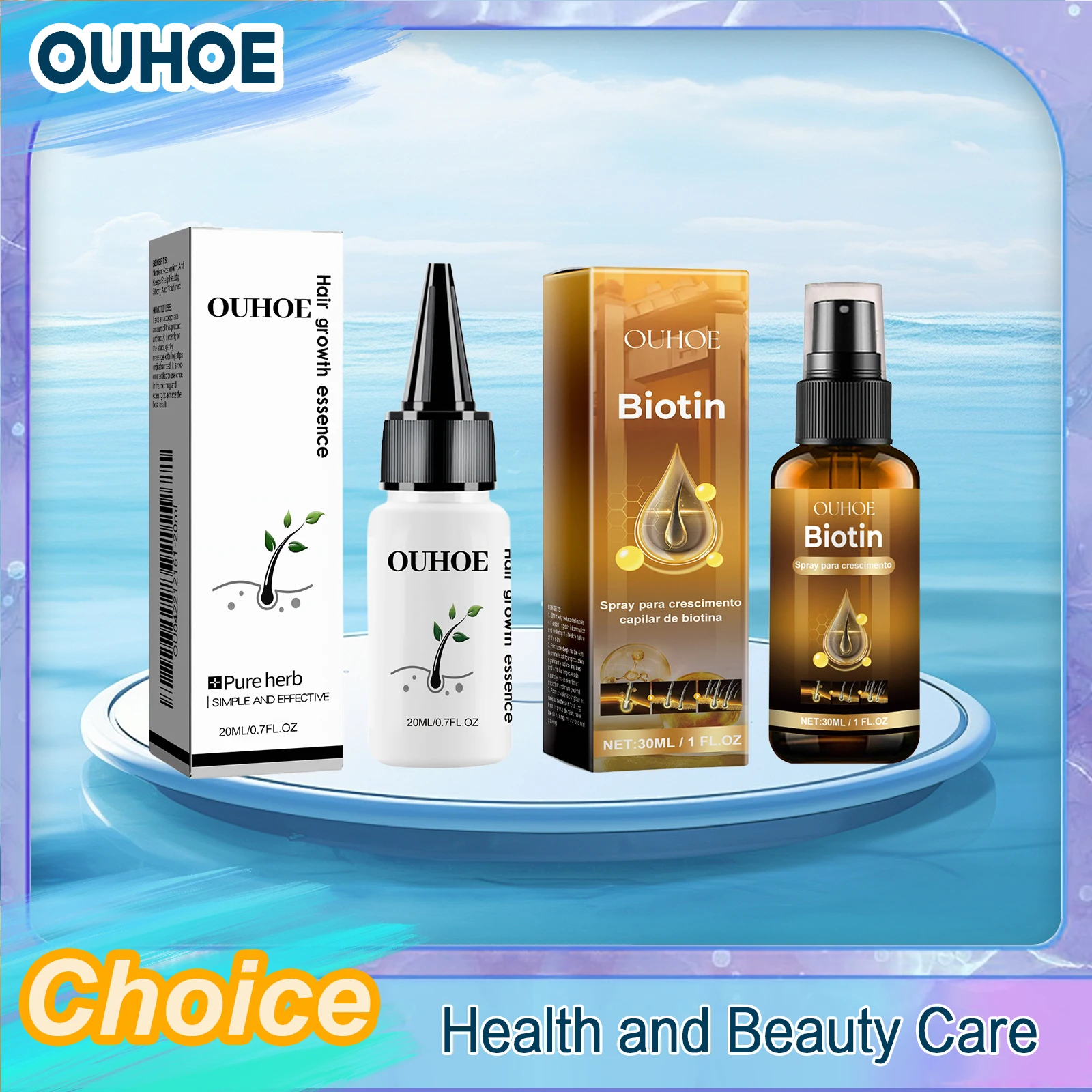 

Alopecia Hair Treatment Serum Prevent Hair Loss Repair Dry Frizzy Damaged Thin Scalp Massage Roller Original Hair Growth Product