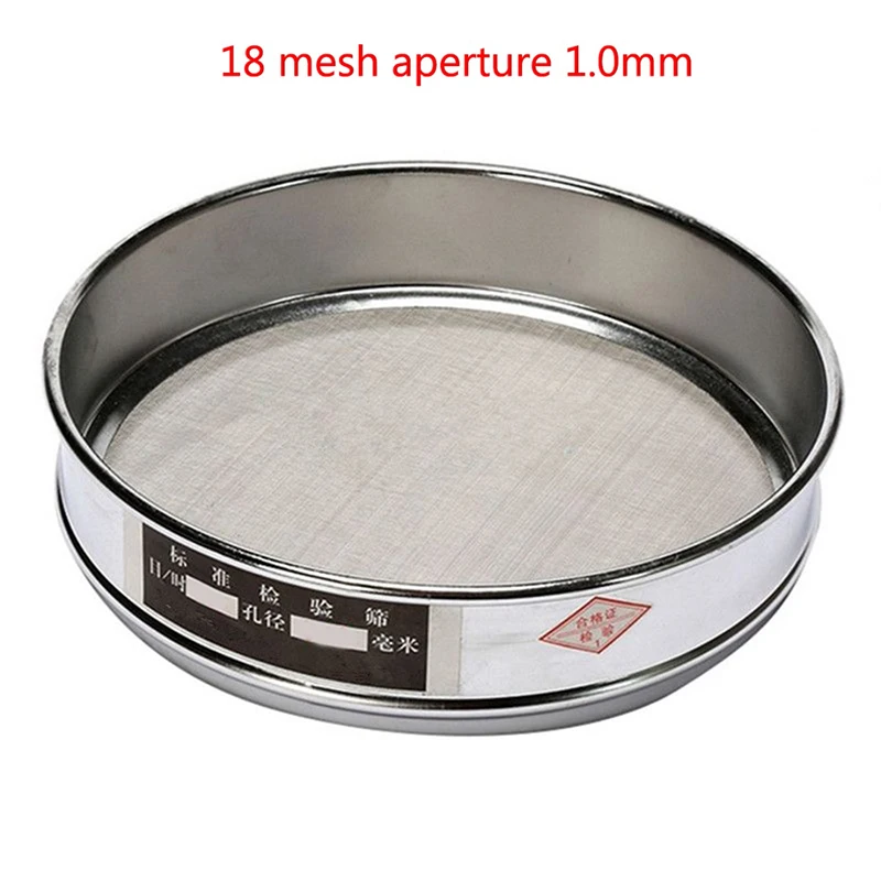 Imagem -03 - Peneira de Teste de Laboratório de 304 Peneiras de Amostra Malha 10100 Abertura de 20.15 mm 20cm 1pc Aço Inoxidável