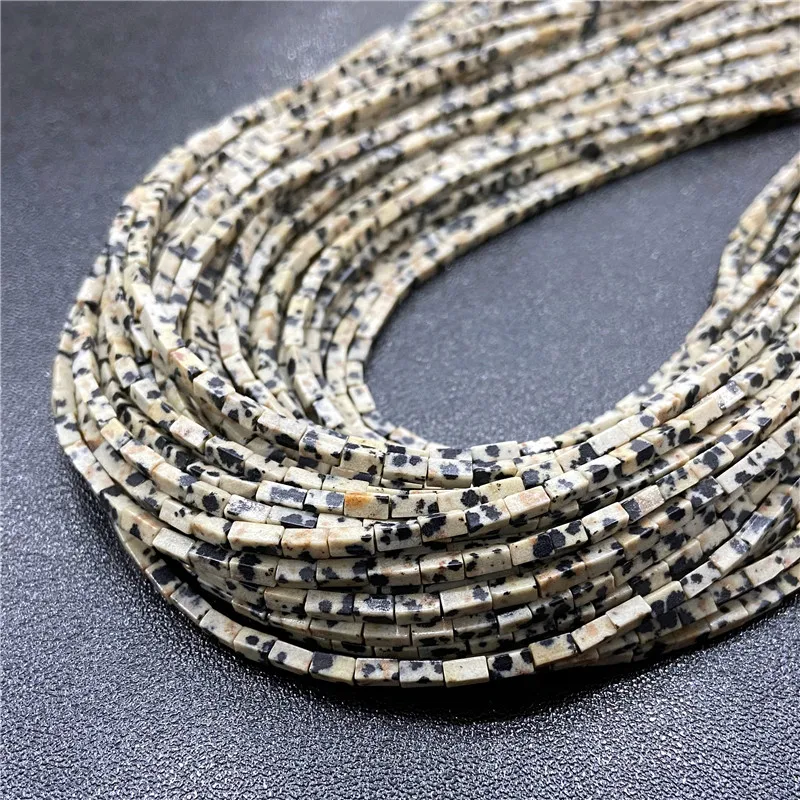Natural Stone Rectangle Cube Beads for DIY Accessories