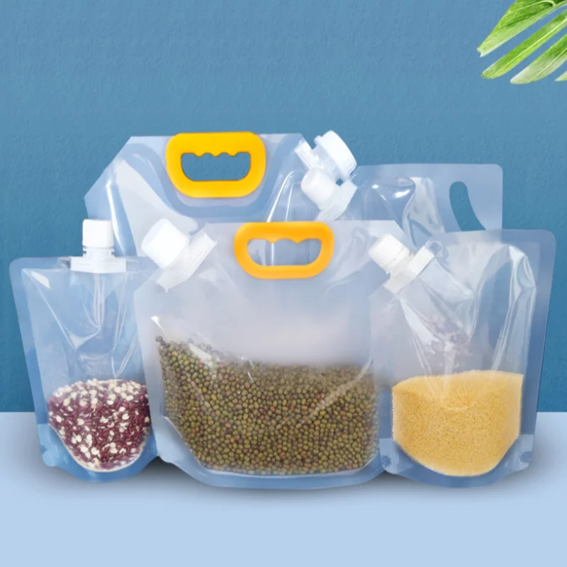 

1-5kg Storage Grain Bag Grains Sealed Bag Moisture-Proof and Insect Proof Transparent Thickened Portable Food Grade Storage Bags