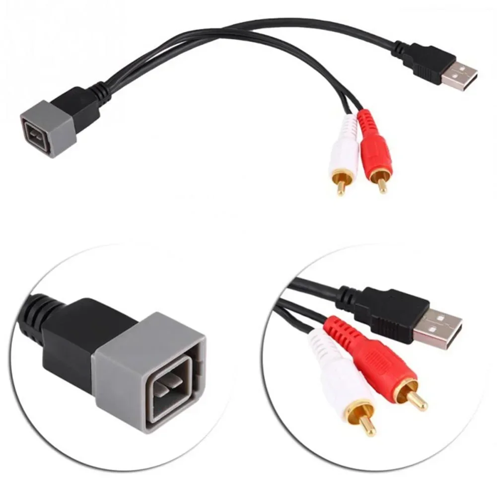 USB AUX Retention Car Audio Cable Radio USB Adapter For Nissan For Qashqai For Versa Adaptor Cable CTNISSANUSB.3