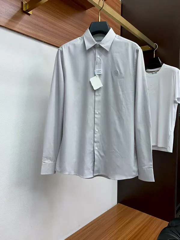 

BC old money style four seasons casual simple long-sleeved shirt